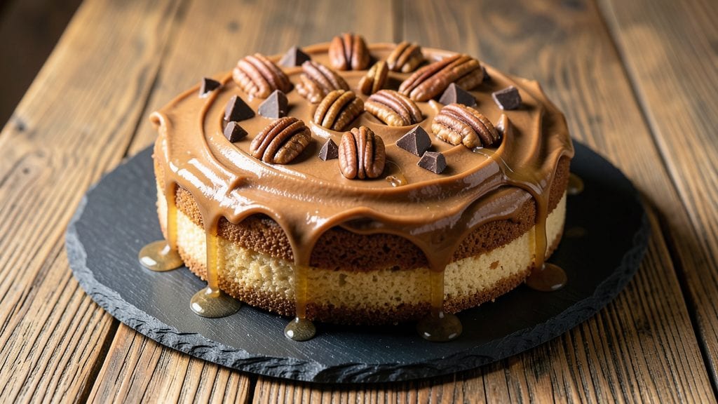Baker's German Chocolate Cake Frosting Recipe: Nutty Pecan Swirls With Silky Ganache