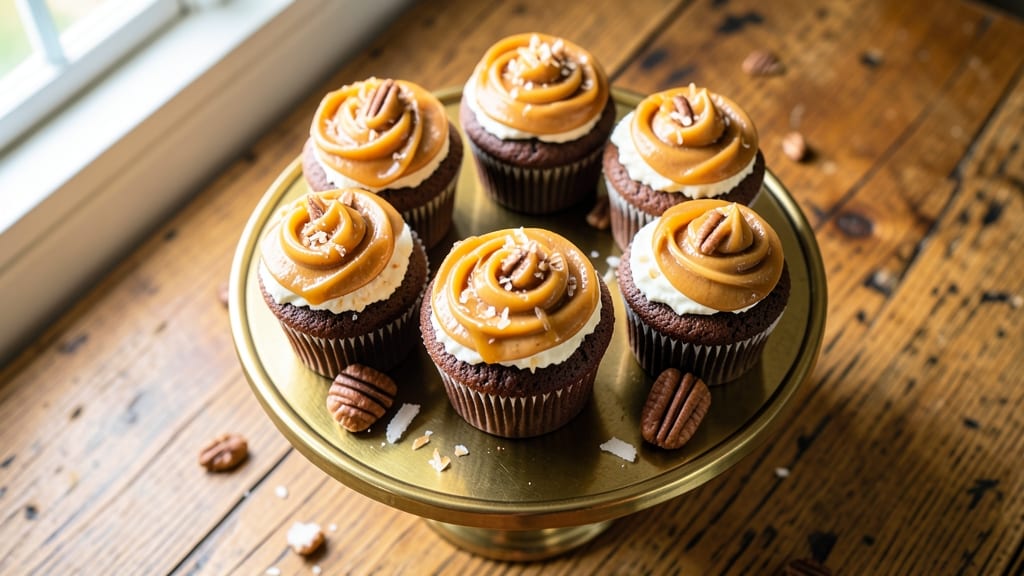 Baker's German Chocolate Cupcakes Recipe: Fudgy Cocoa Swirls With Peppermint Magic