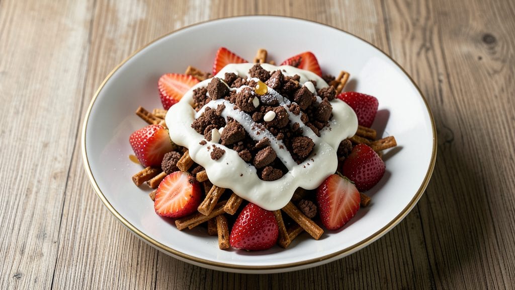 Chocolate Angel Strawberry Pretzel Salad Recipe: Sweet-Salty Swirls With Crunchy Pretzel Bites
