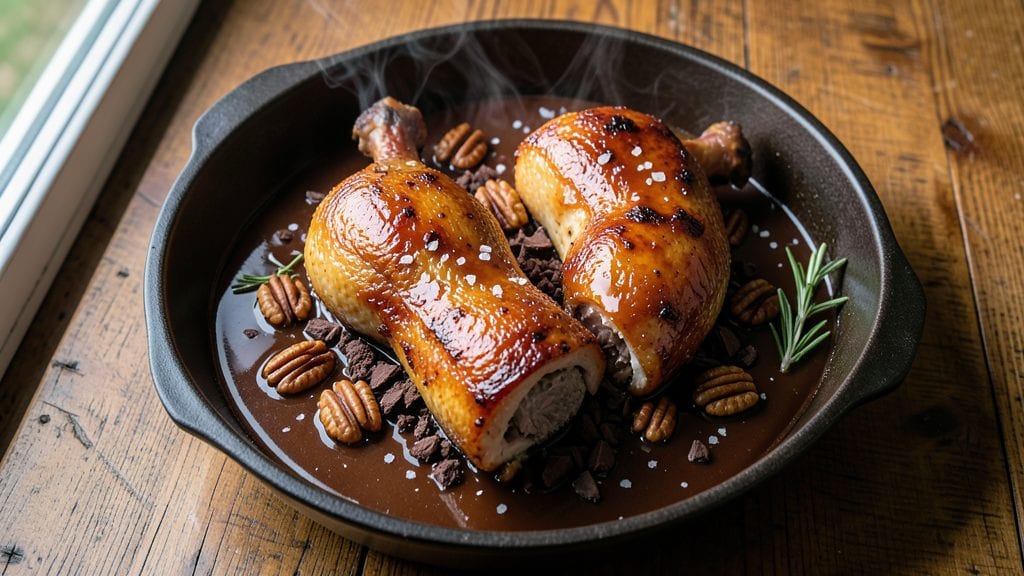 Chocolate Caramel Turkey Legs Recipe: Molten Fudge Glaze Meets Smoky Roast