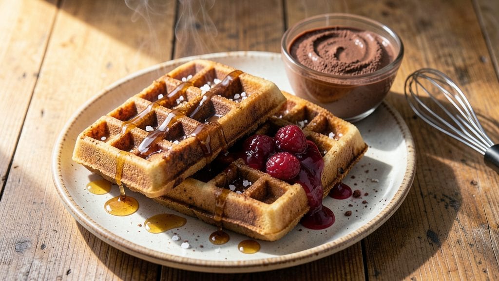 Chocolate Protein Waffle Recipe: High-Protein Breakfast with Rich Cocoa Crunch