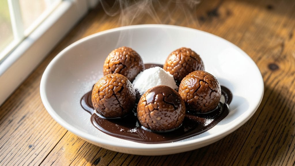 Chocolate Rice Balls Recipe: Silky Sweet Bites With Crunchy Coating